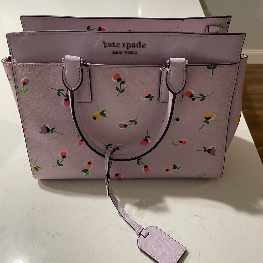 kate spade Floral Tote Bag - Lavender